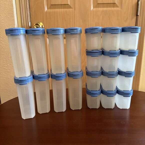 Tupperware Other - Tupperware Vintage Classic Blue Modular Mates Spice Shaker Containers Set of 20!